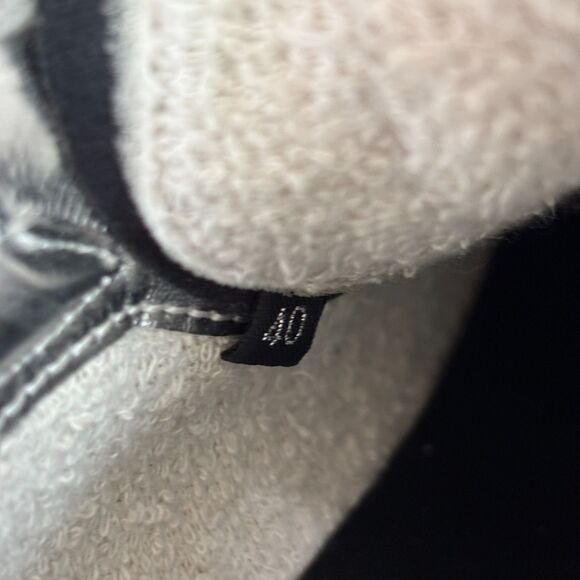 P448 Skate High Top Sneaker Womens 40 Snake Skin Metallic Glitter Side Zip *READ - Picture 7 of 11